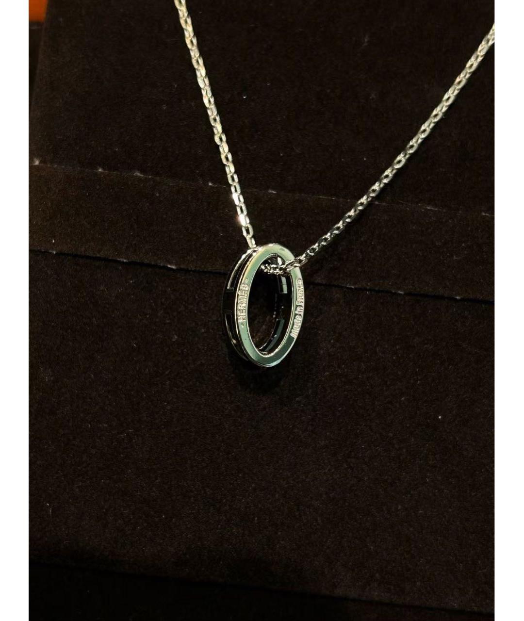 HERMES Черное колье, фото 4