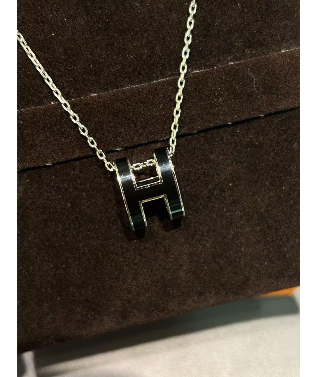 HERMES Черное колье, фото 2