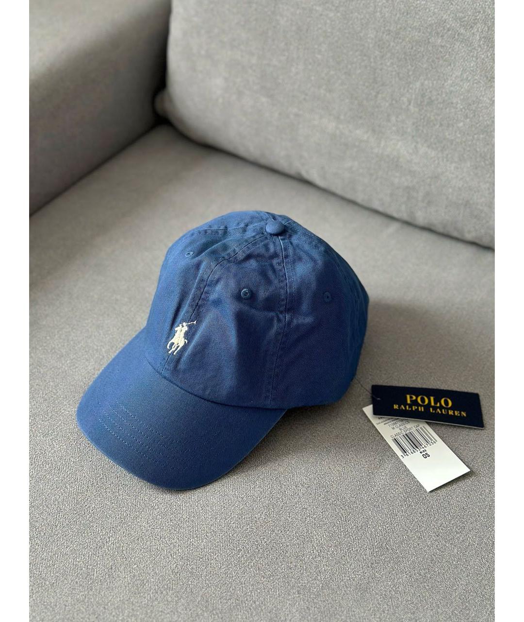 POLO RALPH LAUREN Синяя хлопковая кепка, фото 2