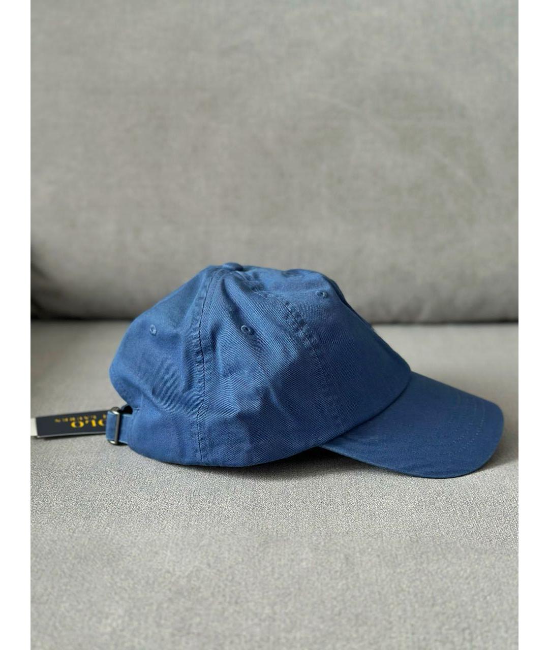 POLO RALPH LAUREN Синяя хлопковая кепка, фото 6