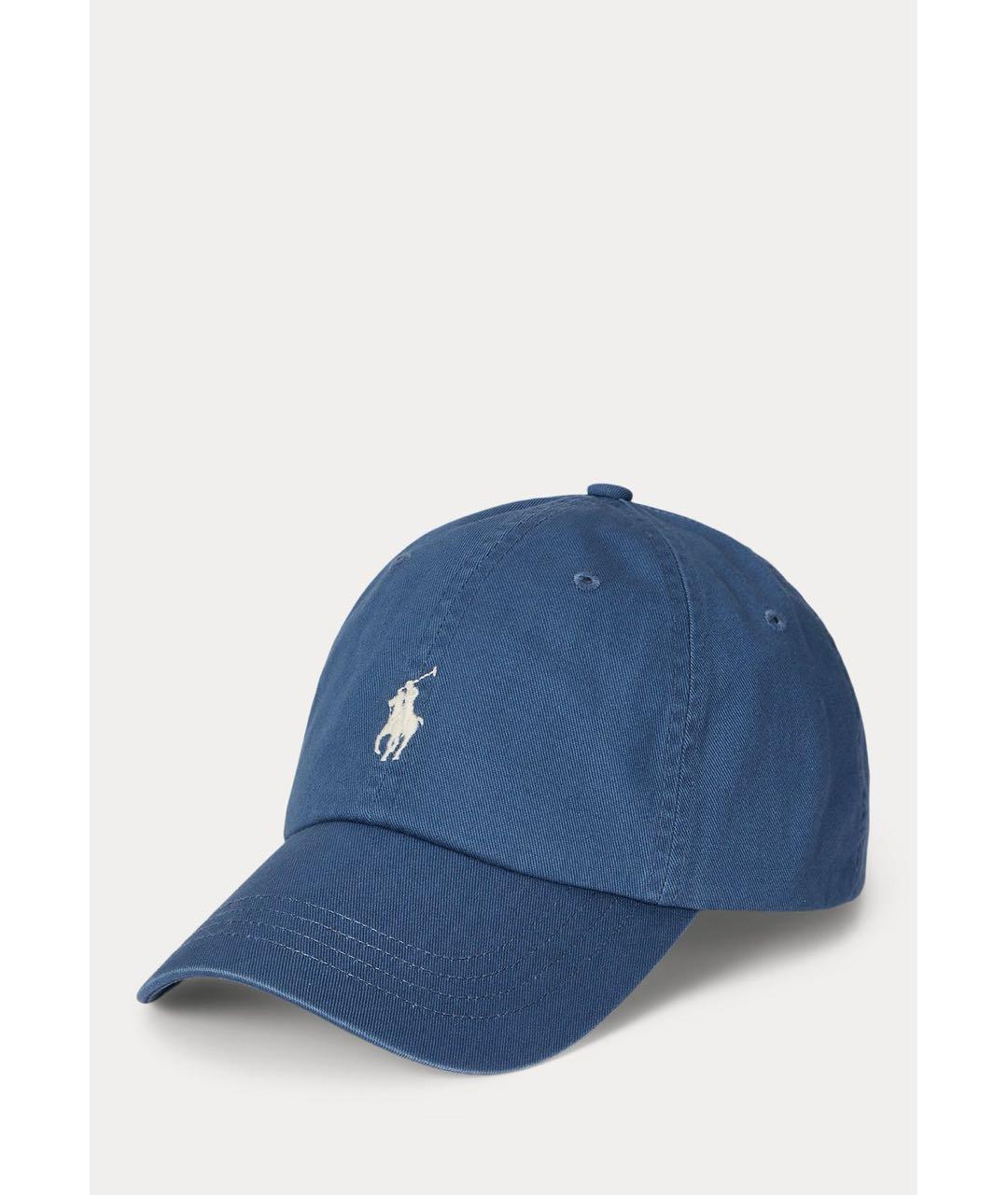 POLO RALPH LAUREN Синяя хлопковая кепка, фото 8