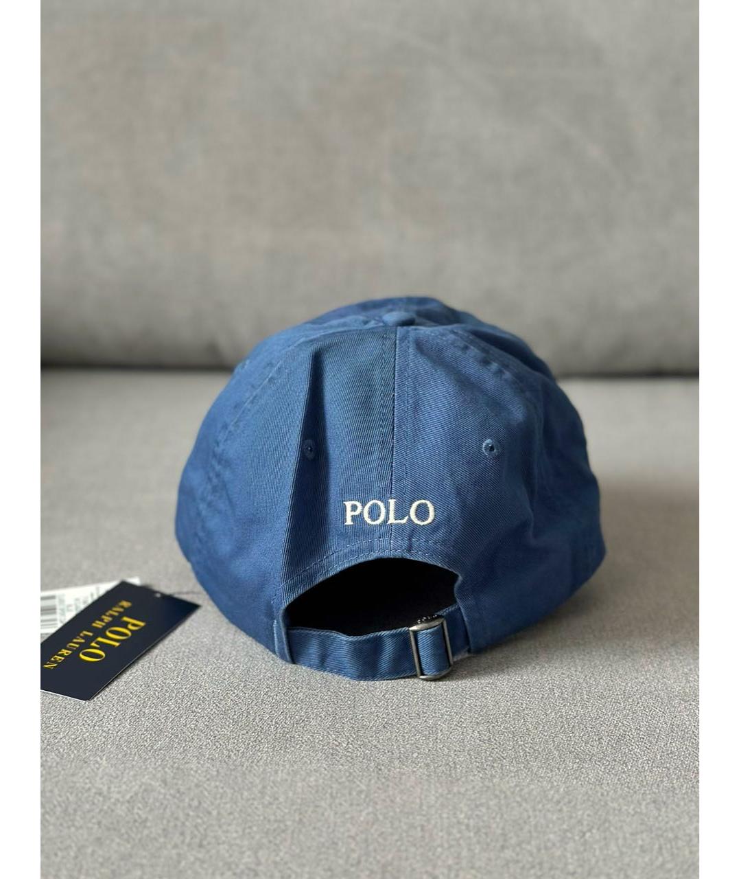 POLO RALPH LAUREN Синяя хлопковая кепка, фото 4
