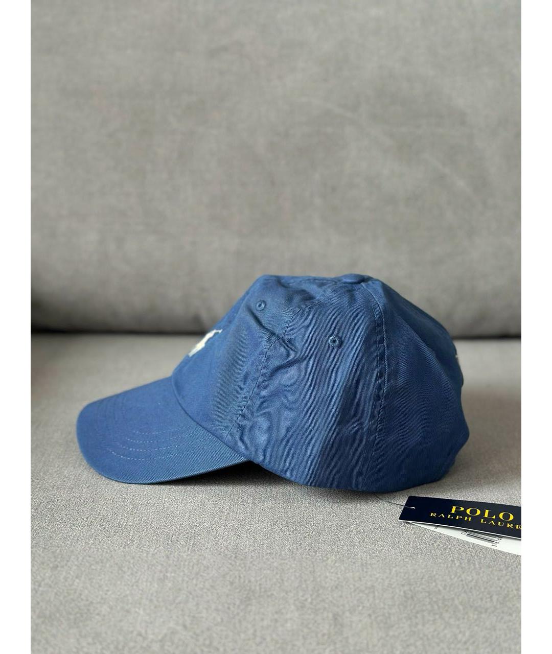 POLO RALPH LAUREN Синяя хлопковая кепка, фото 5