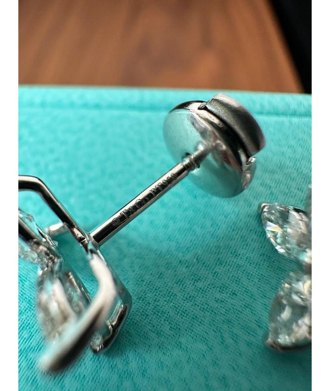 TIFFANY&CO Платиновые серьги, фото 3