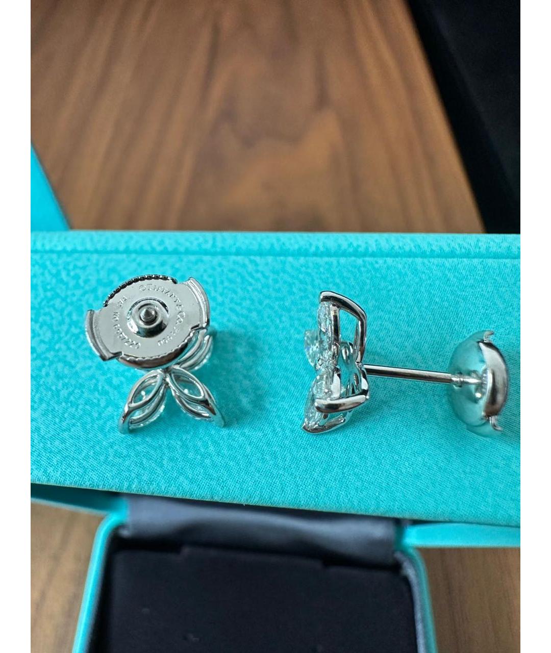 TIFFANY&CO Платиновые серьги, фото 2