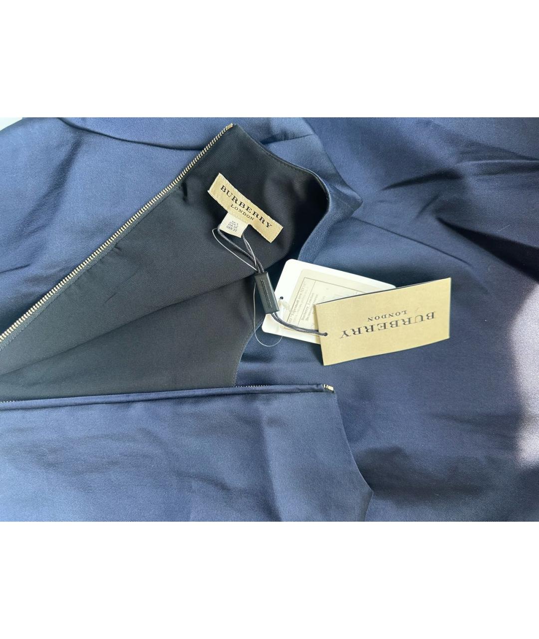 BURBERRY Темно-синее повседневное платье, фото 3