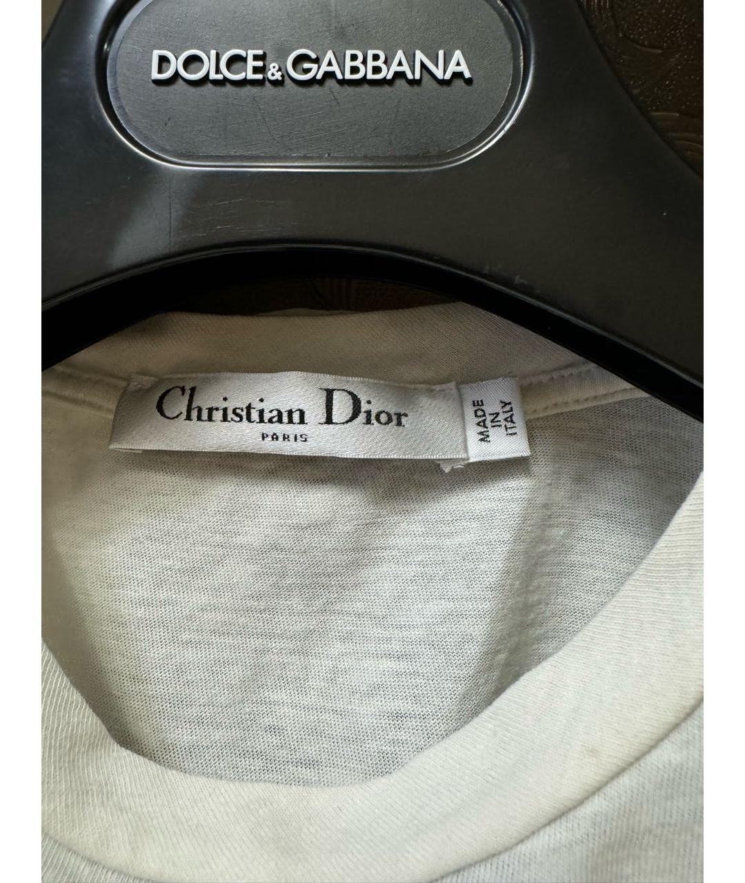CHRISTIAN DIOR Мульти атласная футболка, фото 2