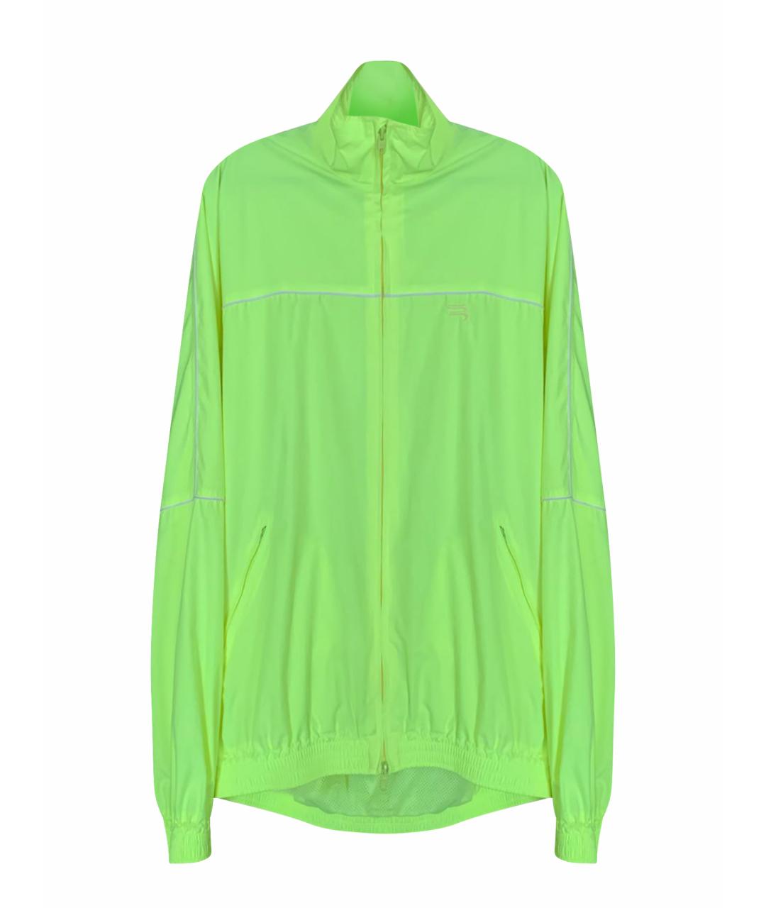 BALENCIAGA Салатовая полиэстеровая куртка, фото 1