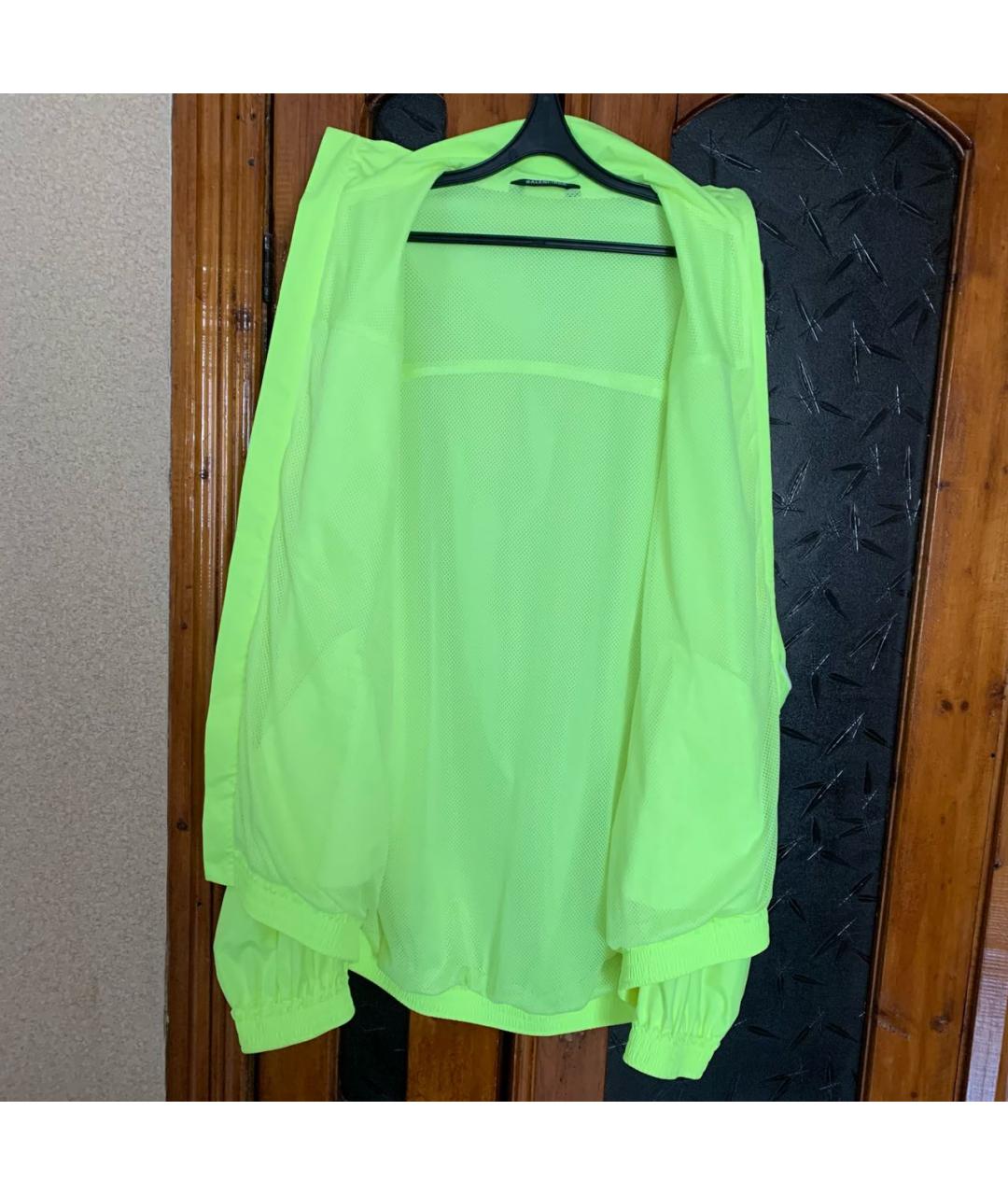 BALENCIAGA Салатовая полиэстеровая куртка, фото 5