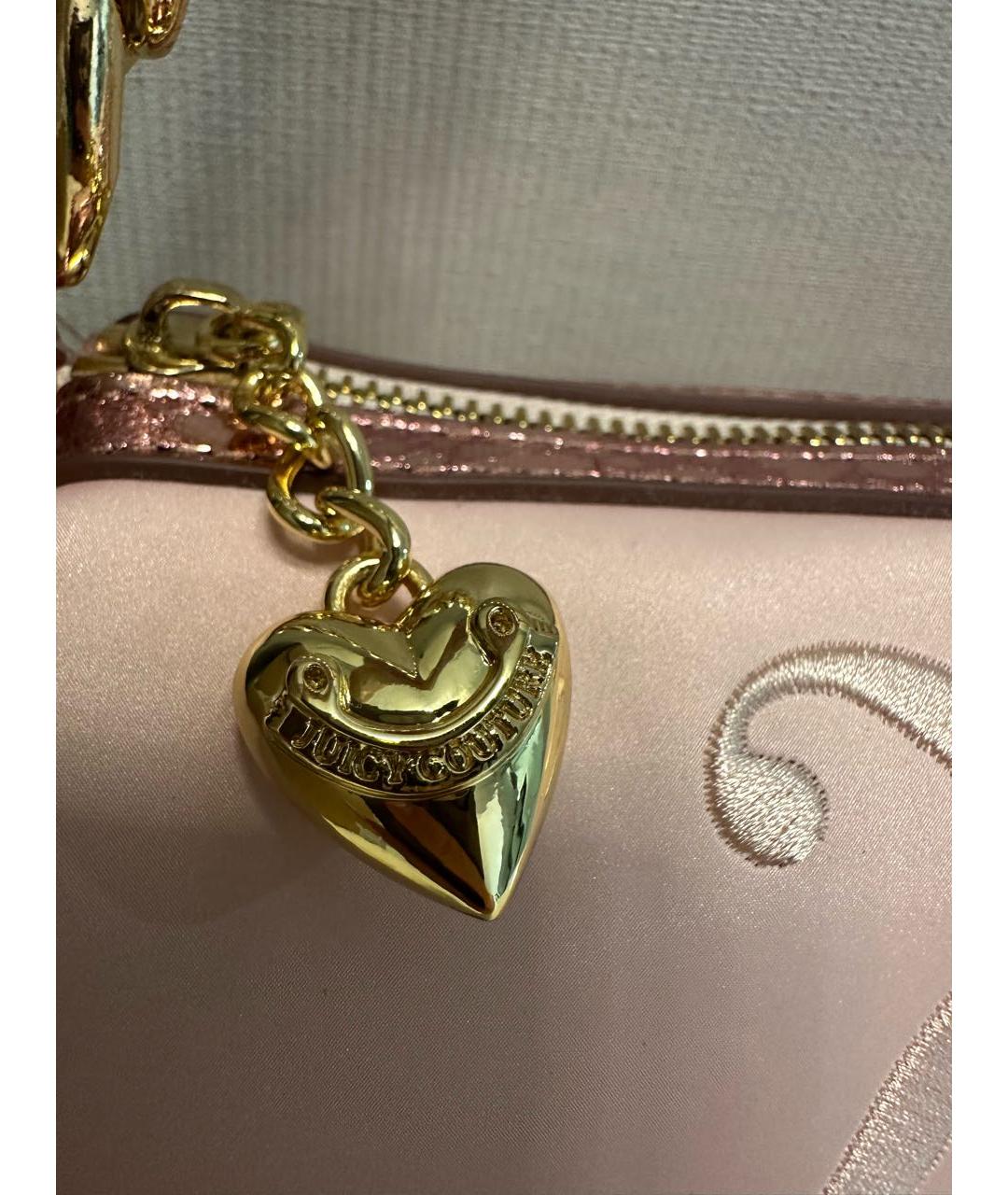 JUICY COUTURE Розовая синтетическая сумка через плечо, фото 5