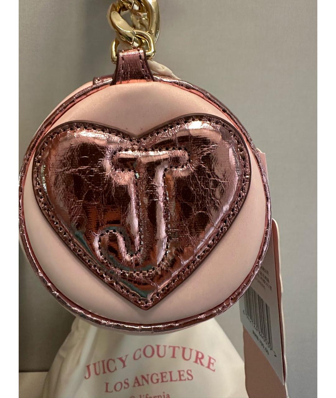 JUICY COUTURE Розовая синтетическая сумка через плечо, фото 8