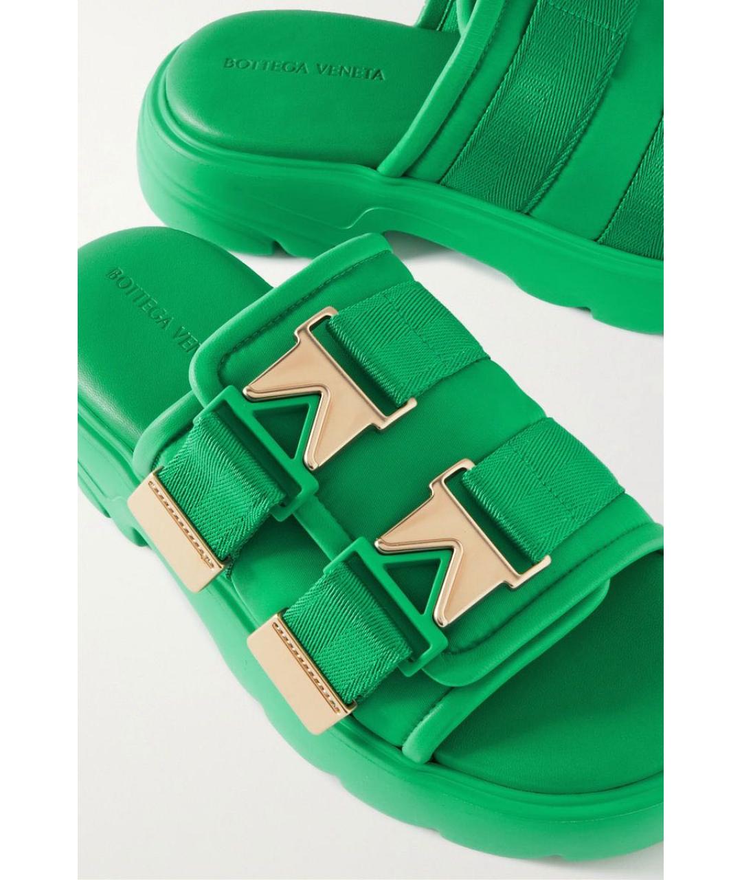 BOTTEGA VENETA Зеленые сандалии, фото 2