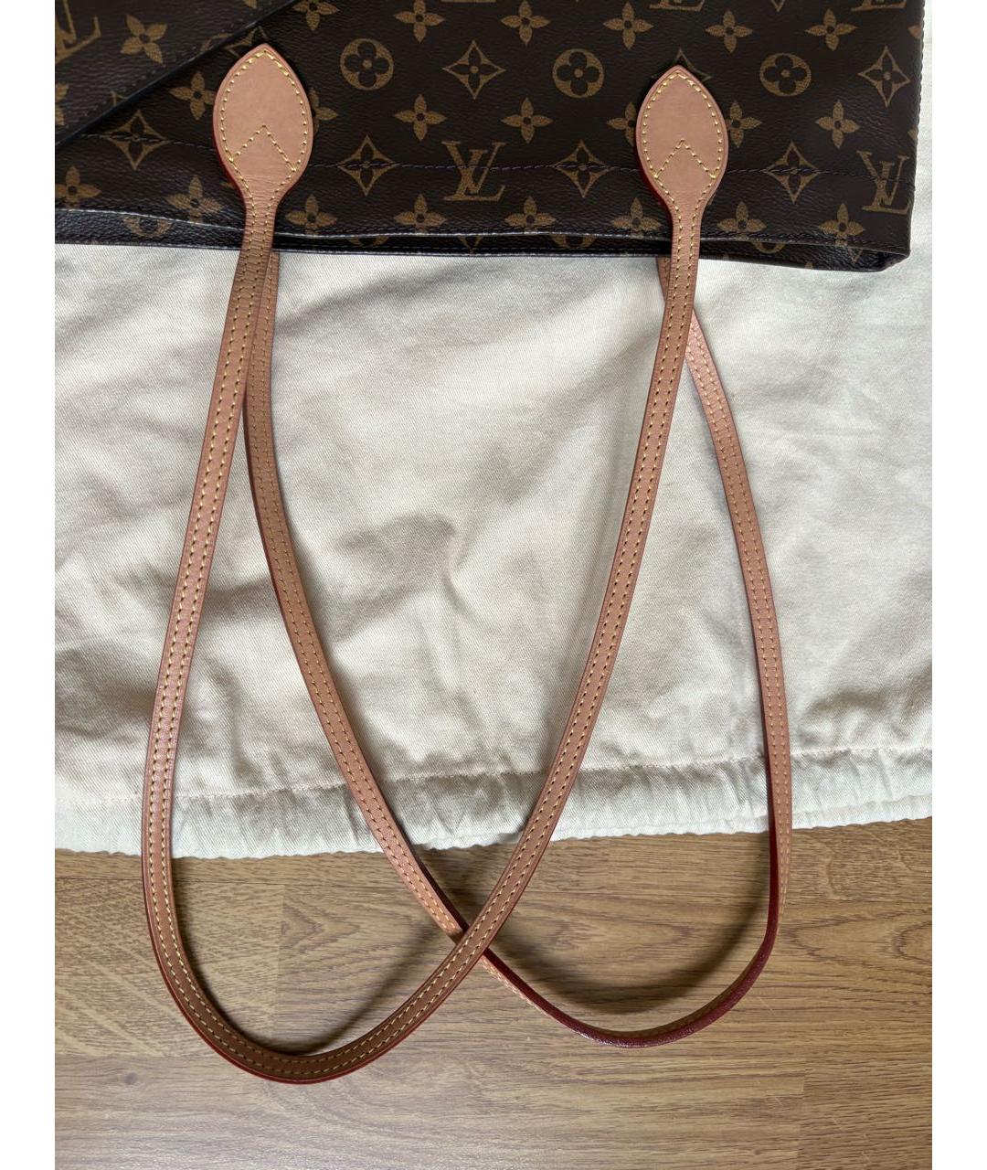 LOUIS VUITTON Коричневая сумка тоут, фото 3