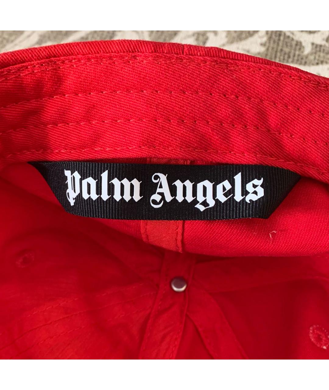 PALM ANGELS Красная хлопковая кепка/бейсболка, фото 7