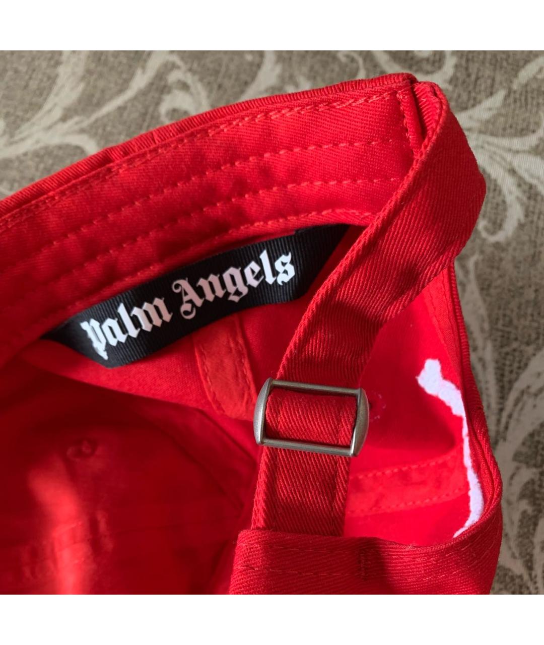PALM ANGELS Красная хлопковая кепка/бейсболка, фото 6