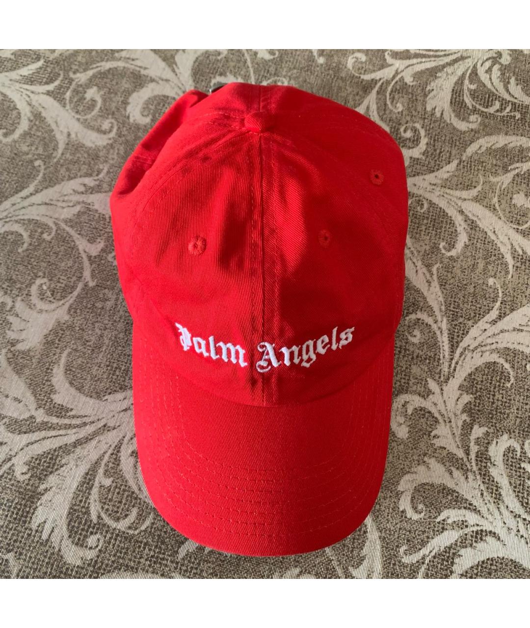 PALM ANGELS Красная хлопковая кепка/бейсболка, фото 8