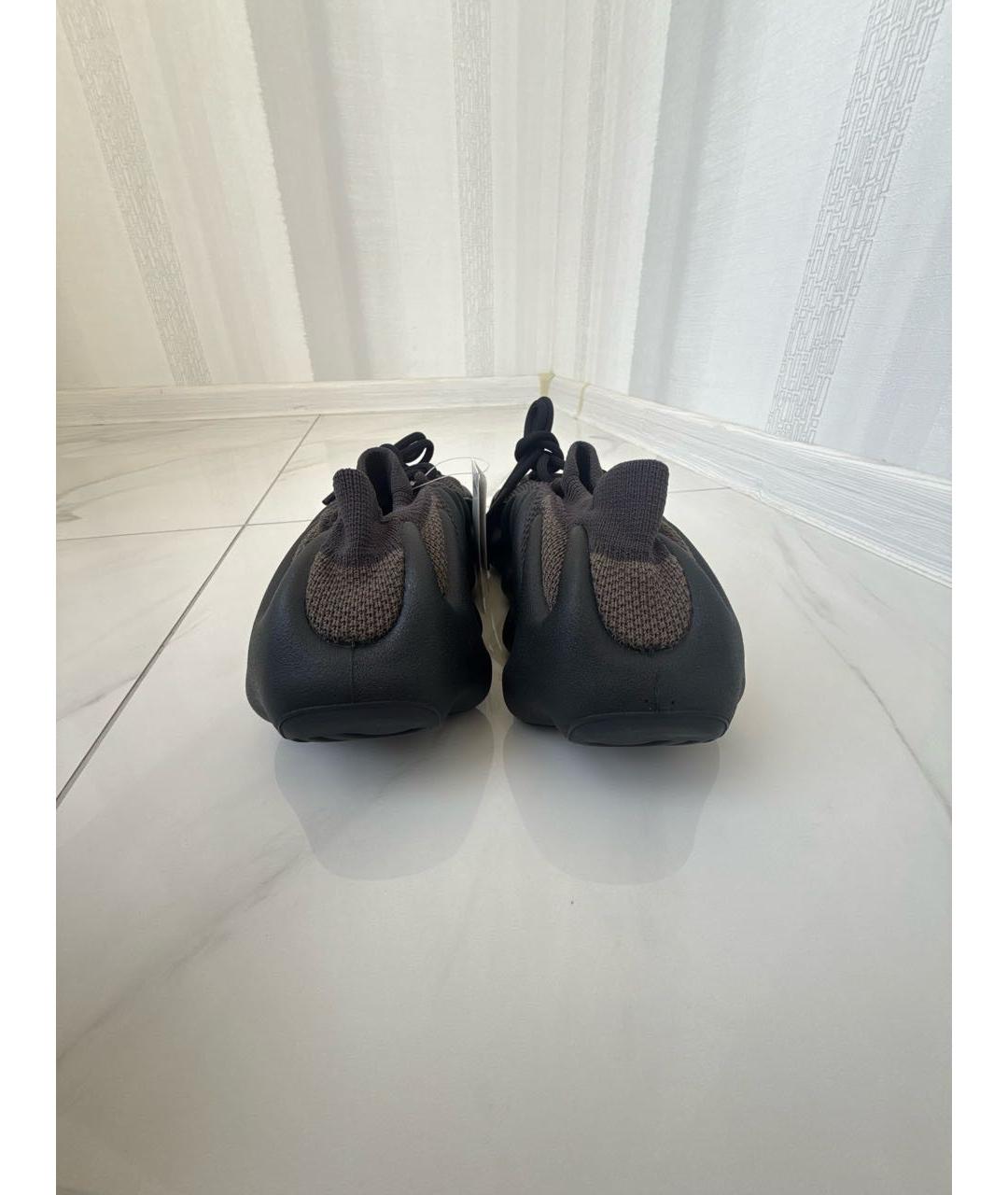 ADIDAS YEEZY Антрацитовые низкие кроссовки / кеды, фото 4