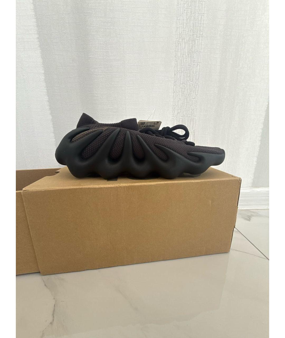 ADIDAS YEEZY Антрацитовые низкие кроссовки / кеды, фото 6