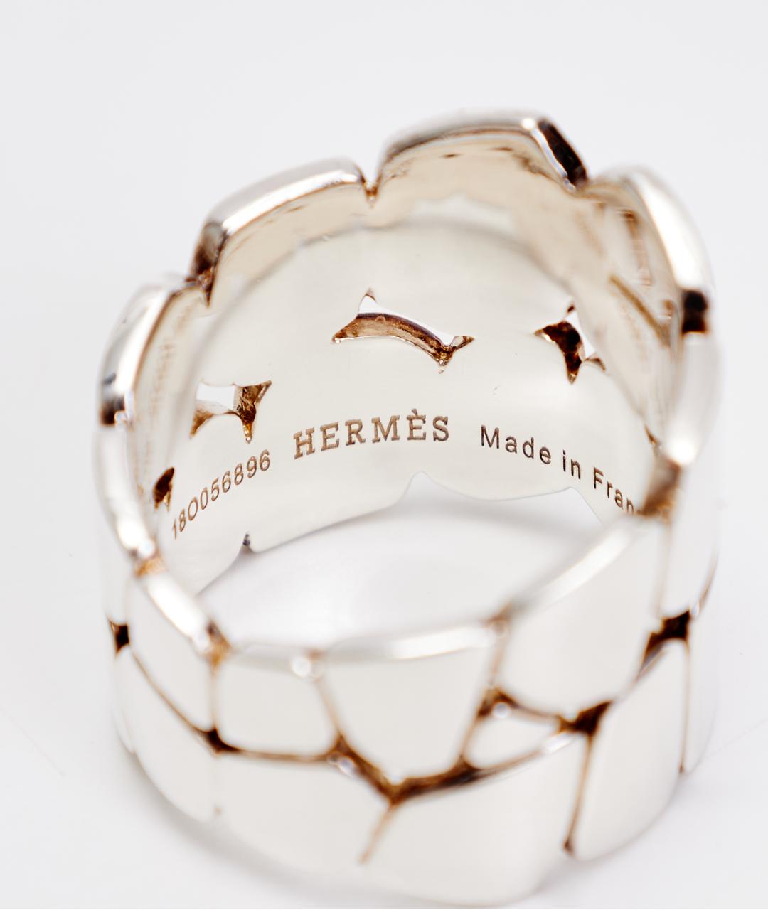HERMES Серебряное серебряное кольцо, фото 6