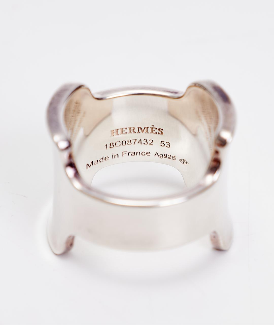 HERMES Серебряное серебряное кольцо, фото 2