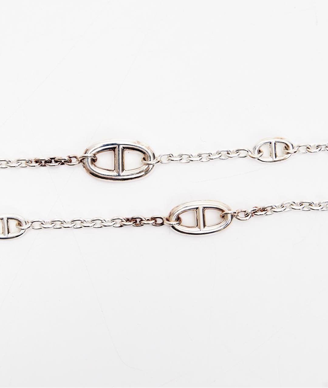 HERMES Серебряное серебряное колье, фото 2
