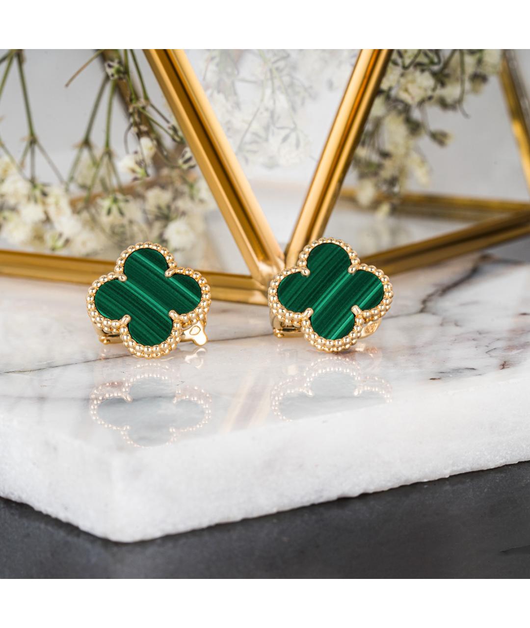 VAN CLEEF & ARPELS Золотые серьги из желтого золота, фото 3
