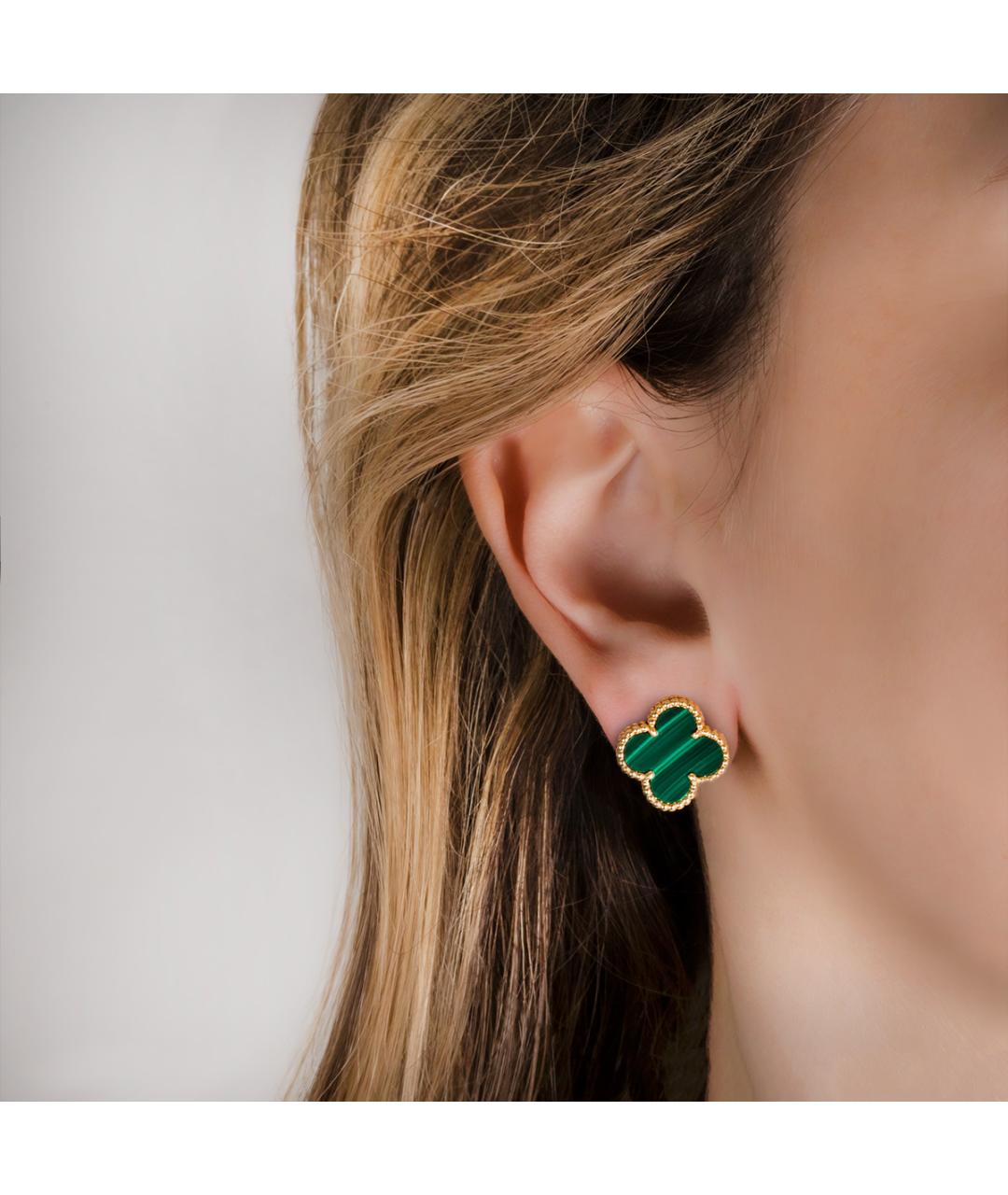 VAN CLEEF & ARPELS Золотые серьги из желтого золота, фото 4