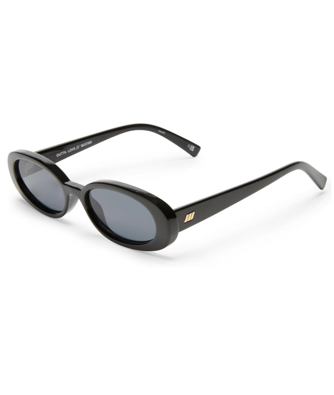 LE SPECS Черные пластиковые солнцезащитные очки, фото 2