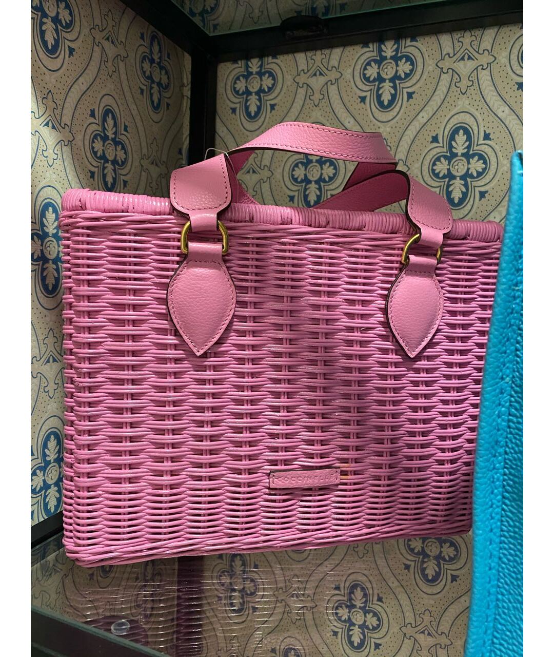COCCINELLE Розовая кожаная сумка тоут, фото 5