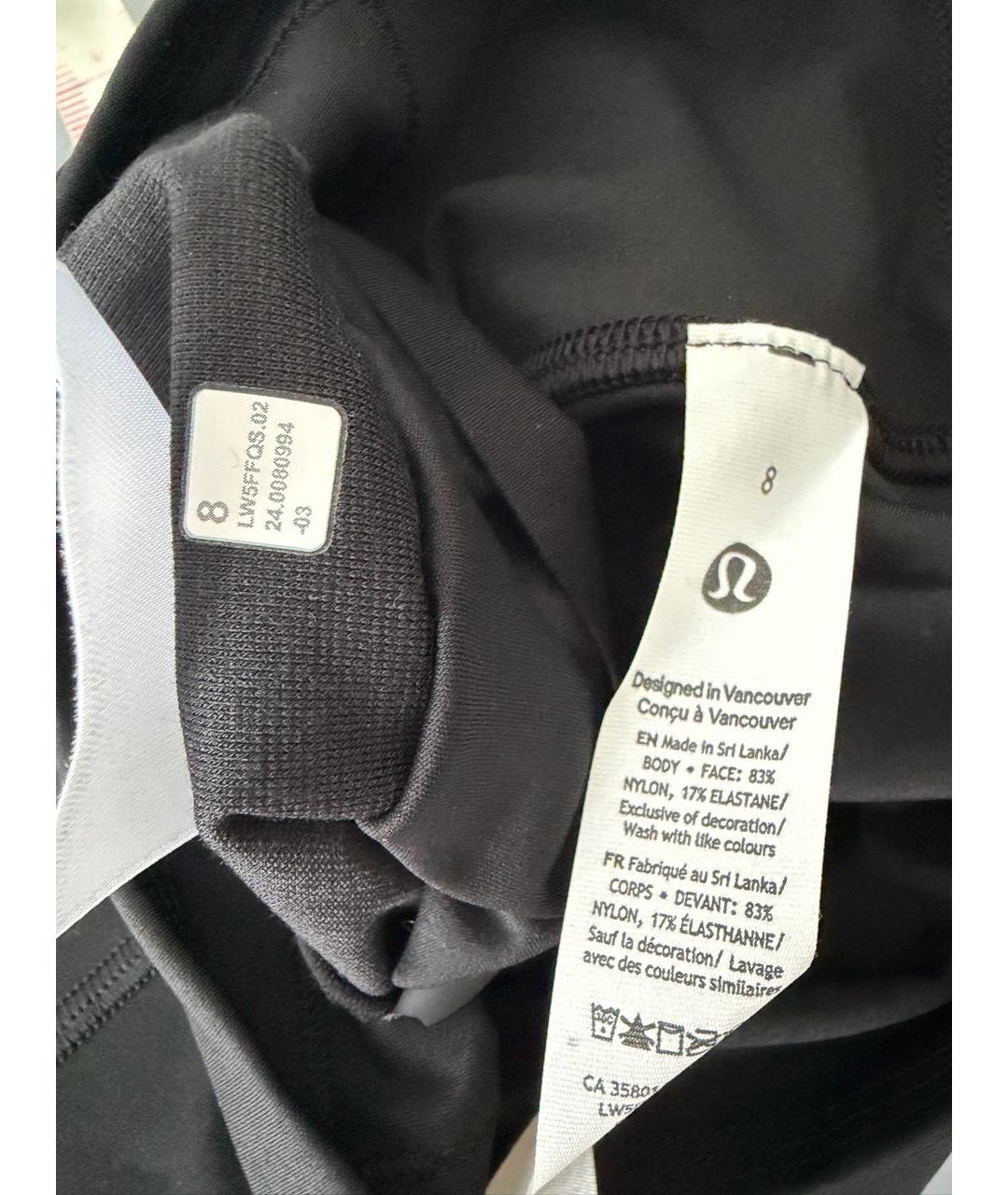 Lululemon Черный полиамидовый спортивные костюмы, фото 5