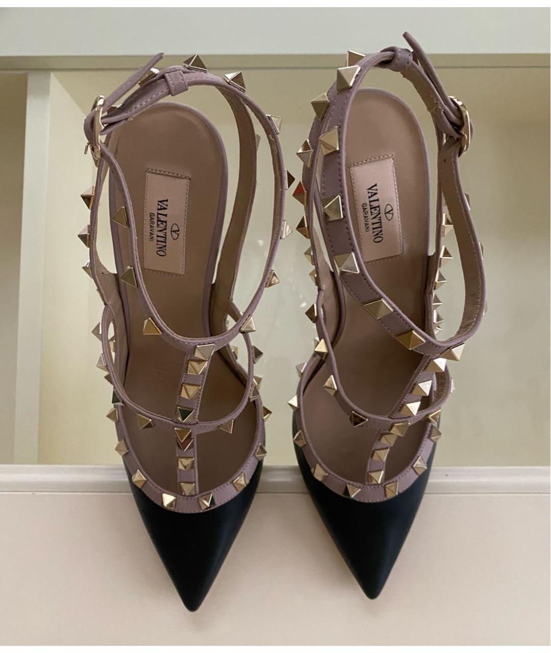 VALENTINO Черные кожаные туфли, фото 7