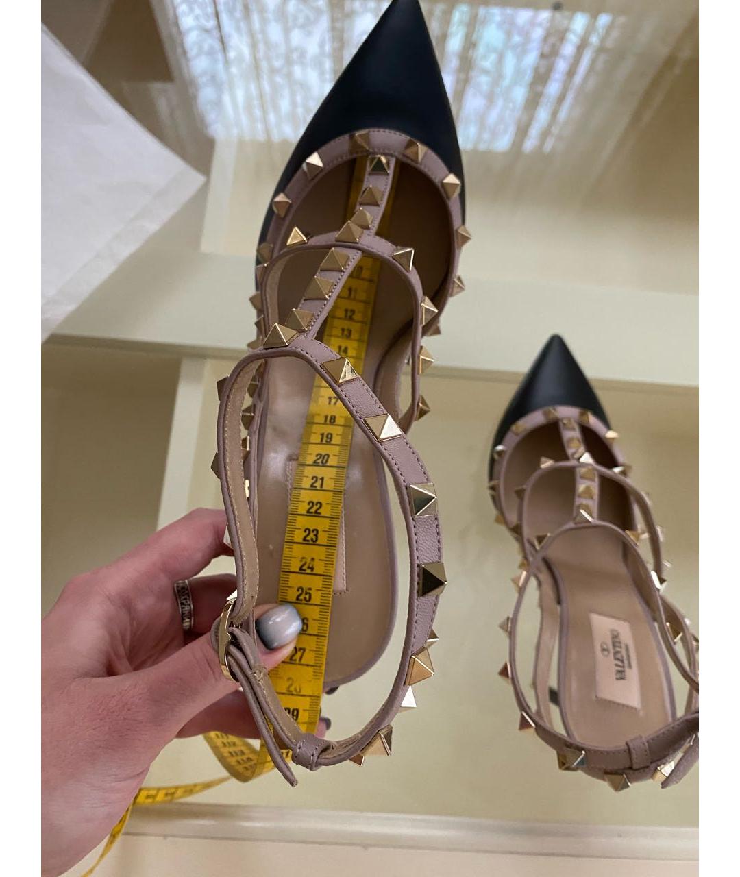 VALENTINO Черные кожаные туфли, фото 8