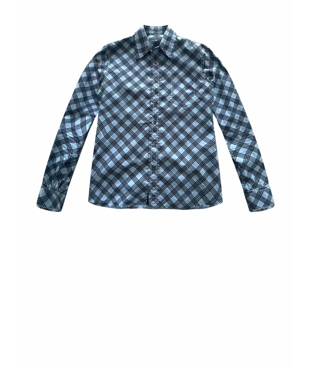 PRADA Синяя хлопковая кэжуал рубашка, фото 1