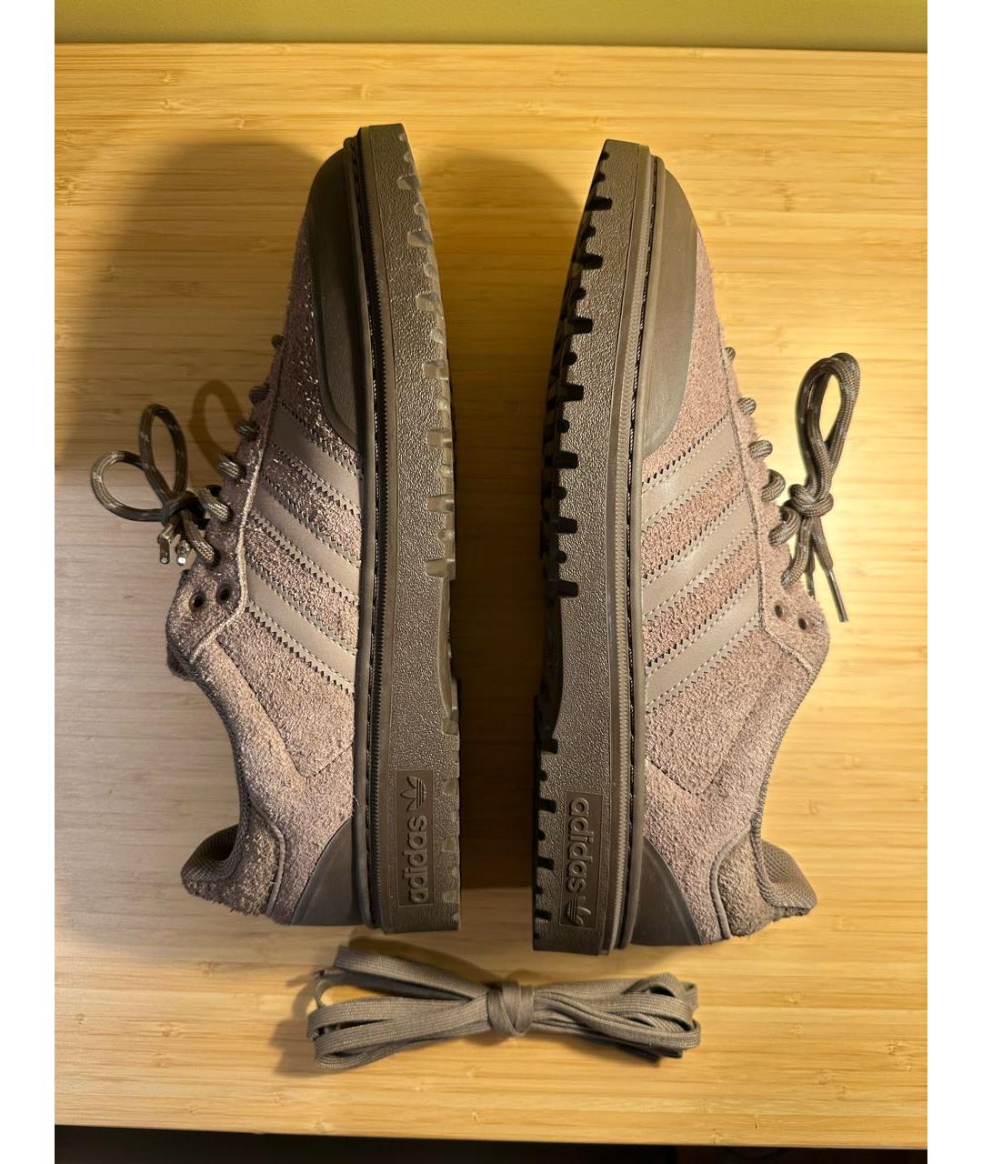 ADIDAS Бежевые замшевые низкие кроссовки / кеды, фото 5