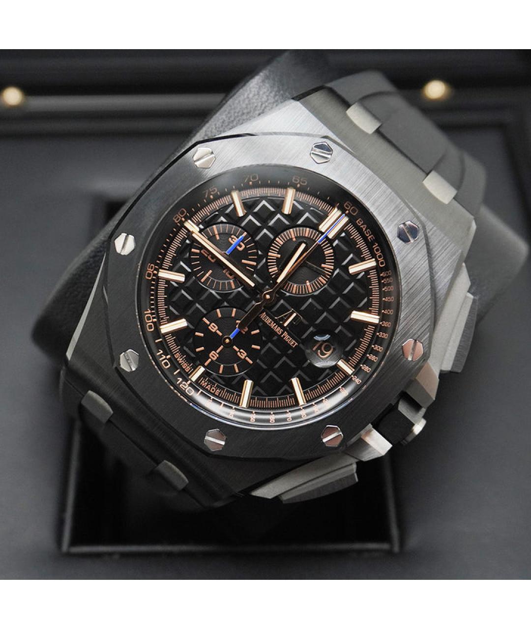Audemars Piguet Черные керамические часы, фото 3