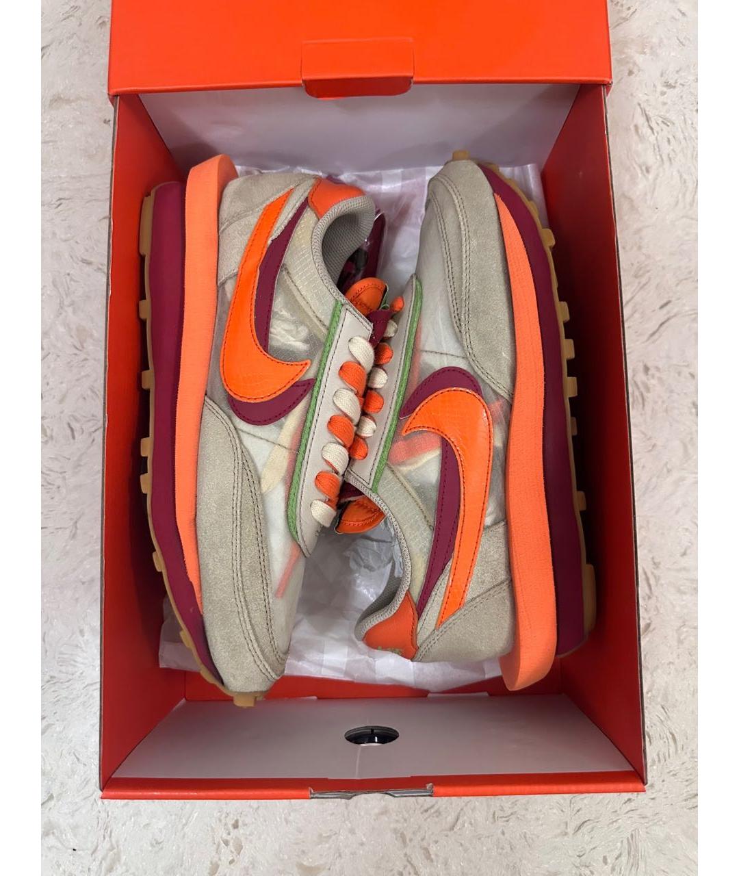 NIKE Оранжевые замшевые кроссовки, фото 2