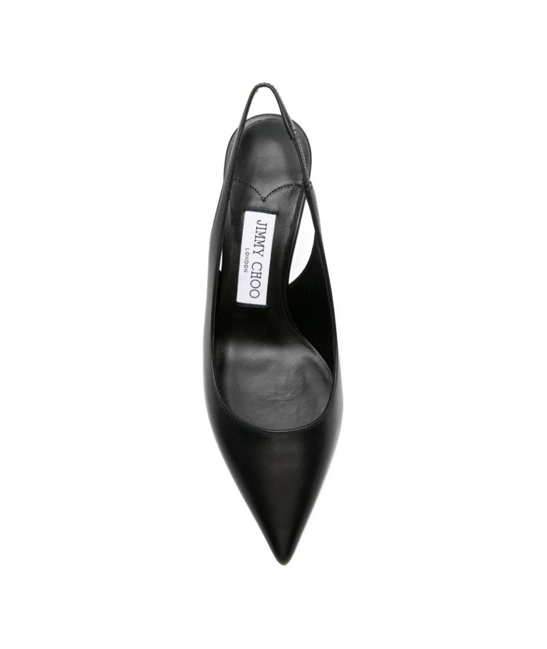 JIMMY CHOO Черные кожаные туфли, фото 3