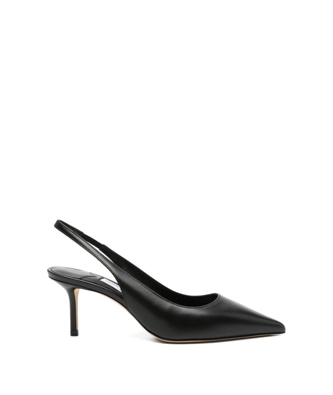 JIMMY CHOO Черные кожаные туфли, фото 1