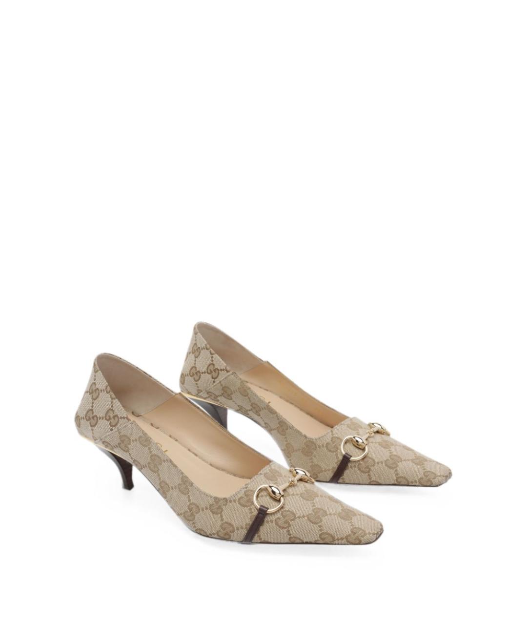 GUCCI Бежевые туфли, фото 4