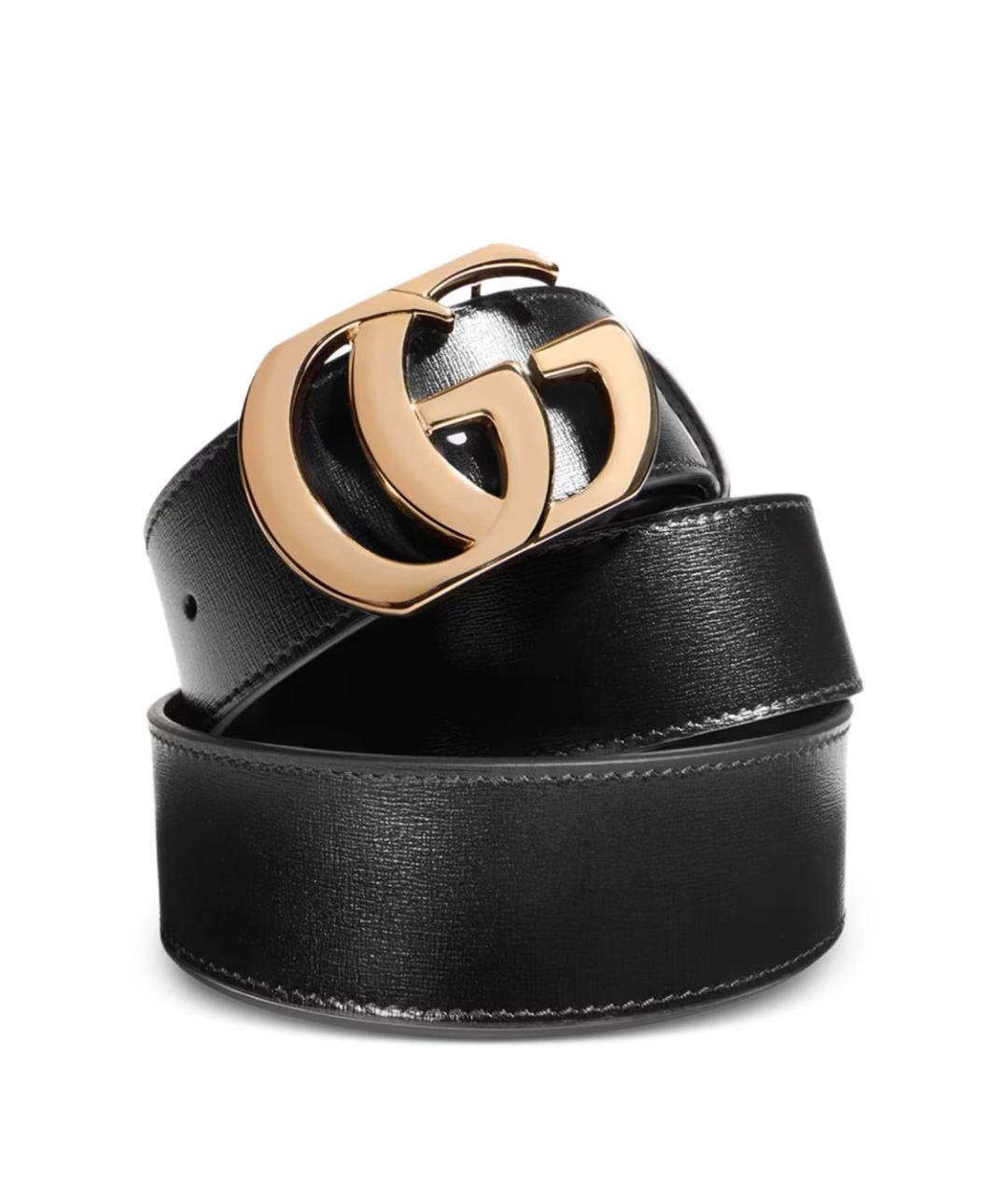 GUCCI Черный кожаный ремень, фото 3