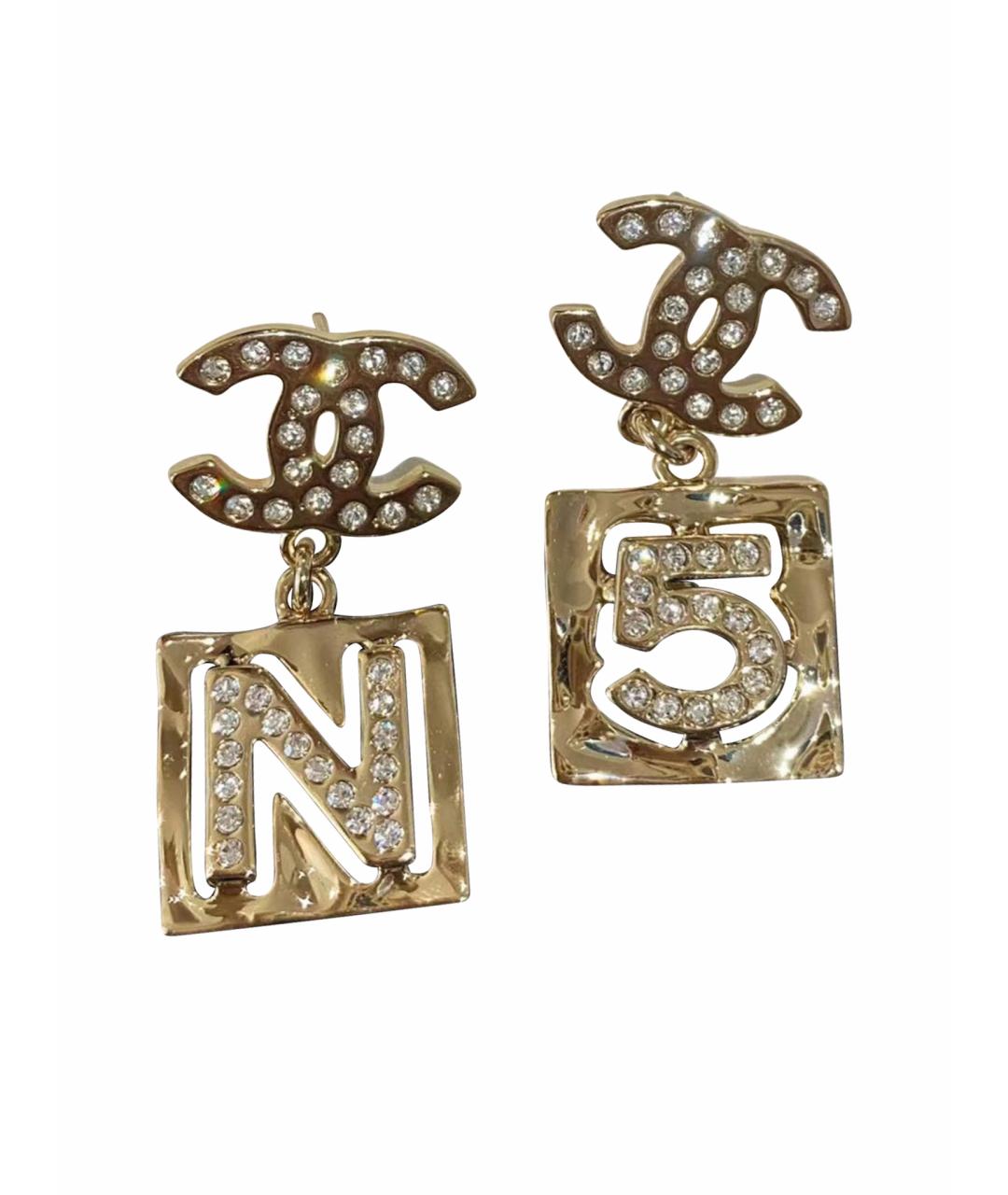 CHANEL Золотые серьги, фото 1