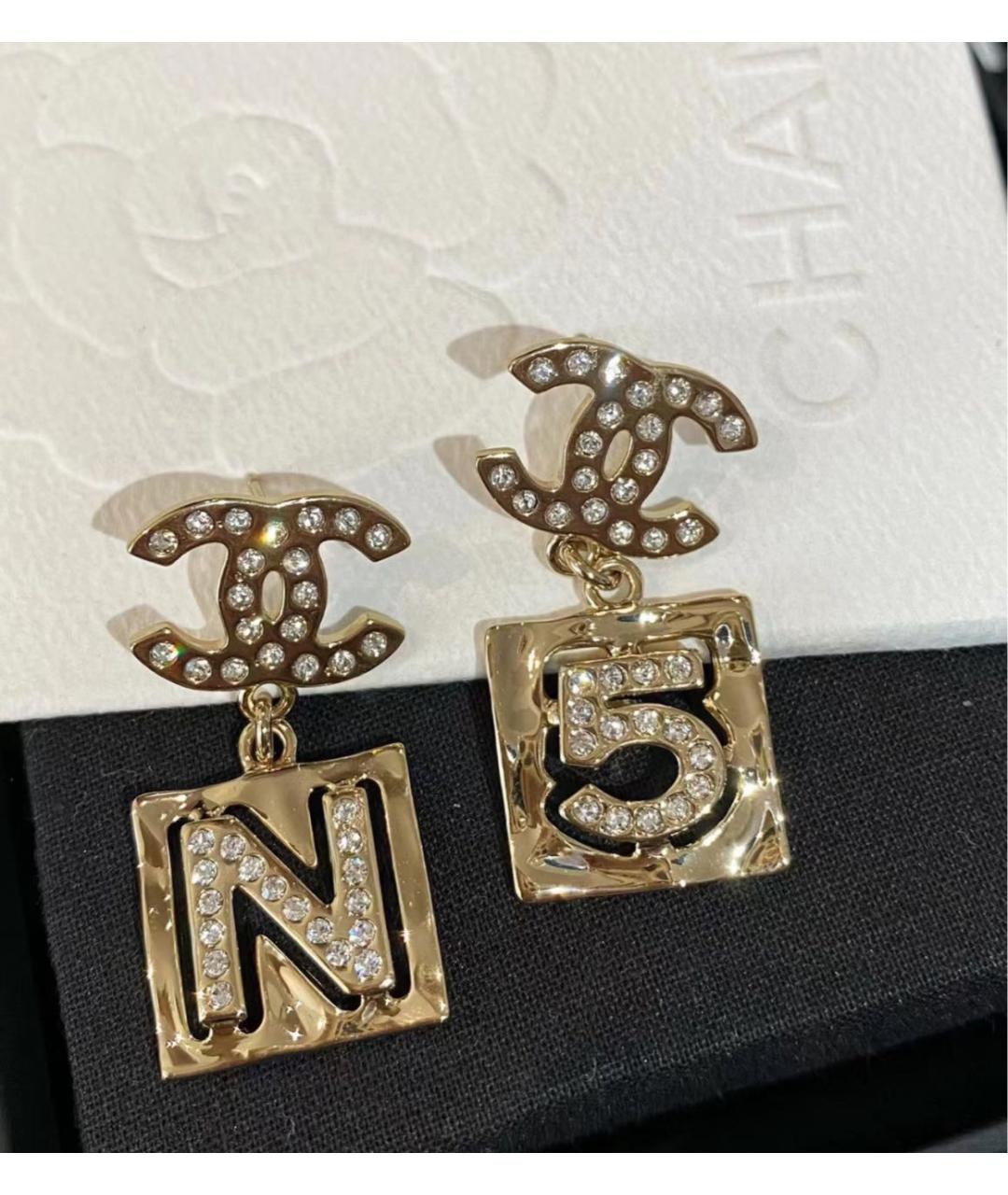 CHANEL Золотые серьги, фото 6
