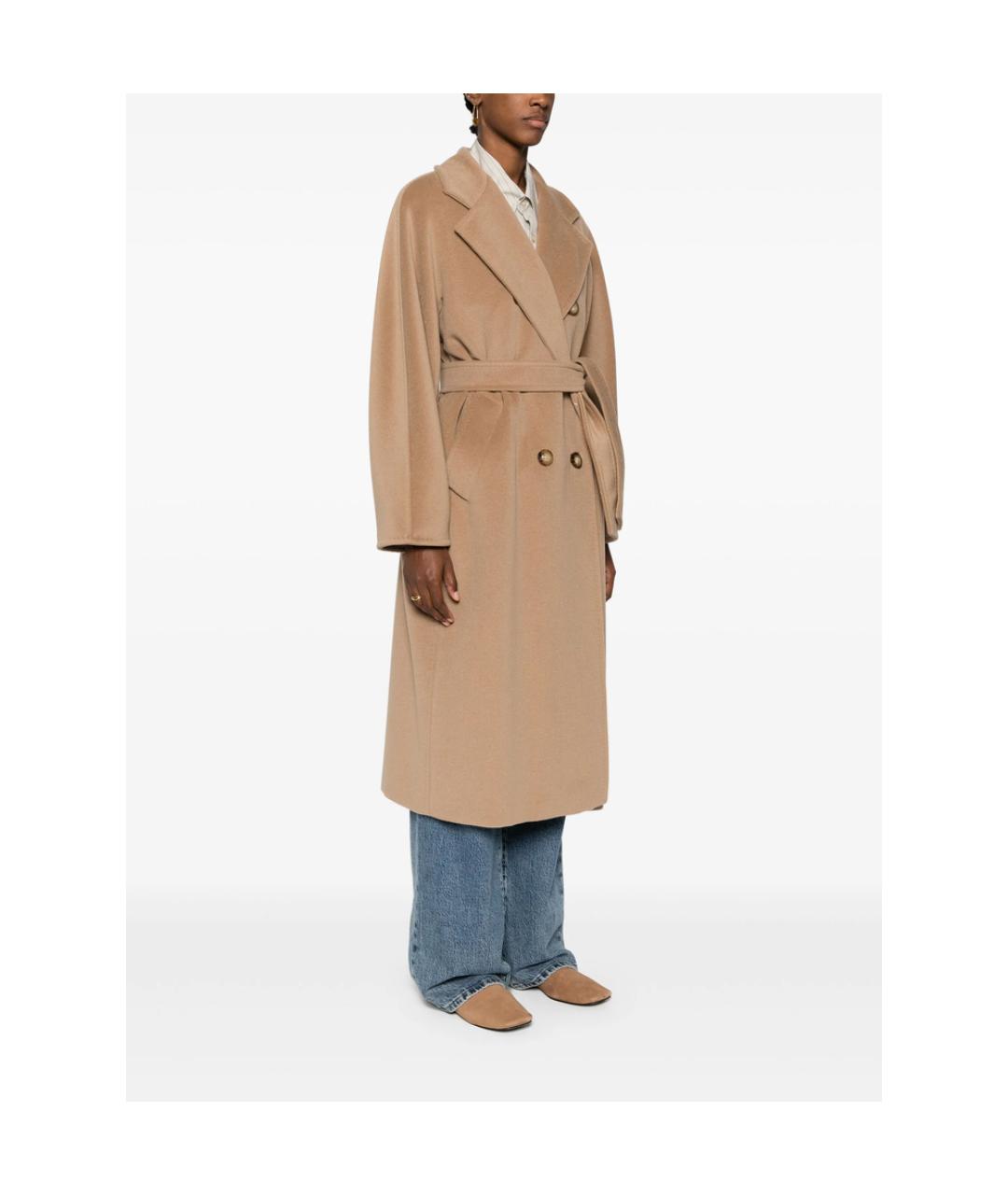MAX MARA Бежевое шерстяное пальто, фото 5