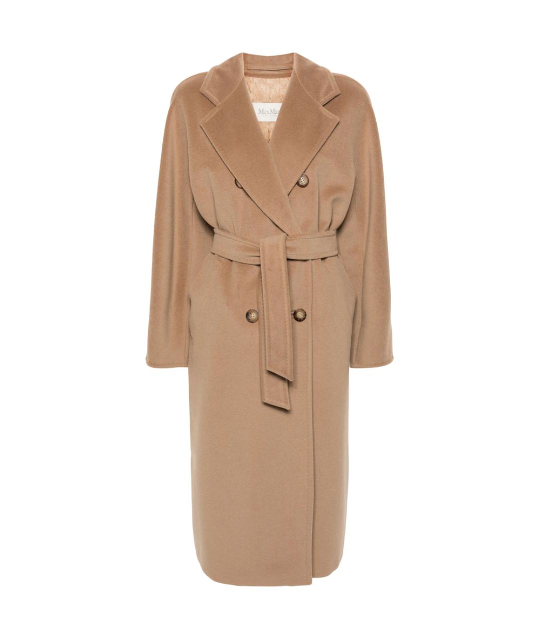 MAX MARA Бежевое шерстяное пальто, фото 1