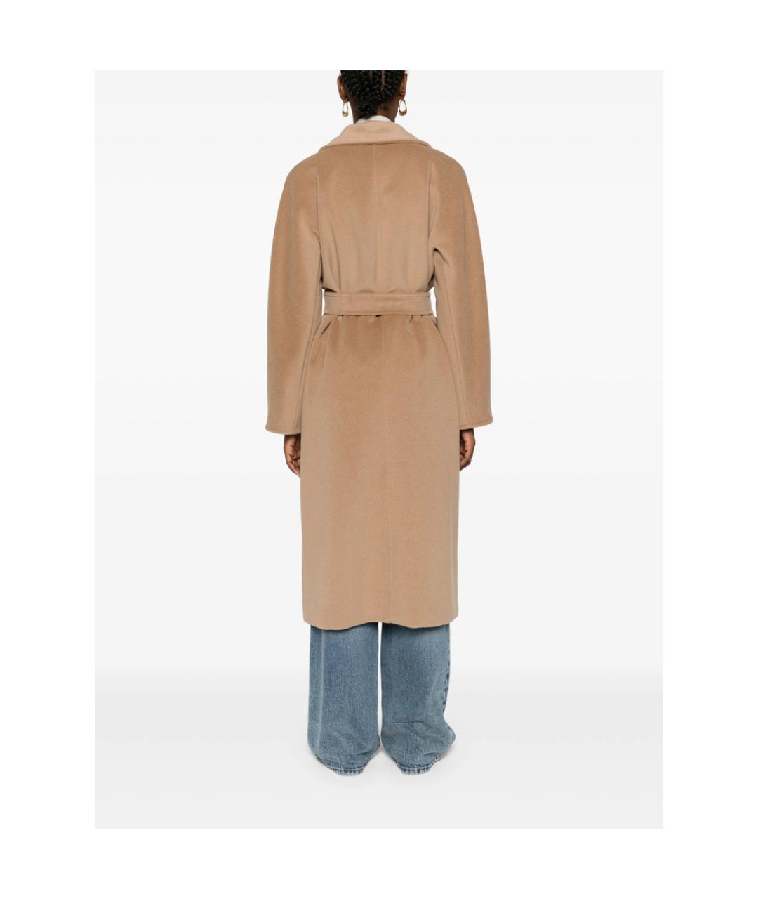 MAX MARA Бежевое шерстяное пальто, фото 4