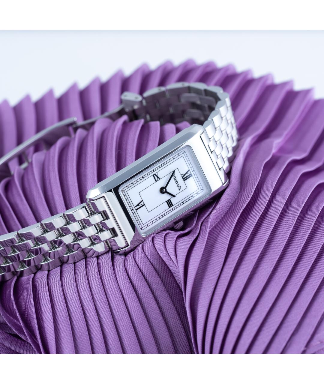 TIFFANY&CO Белые металлические часы, фото 8