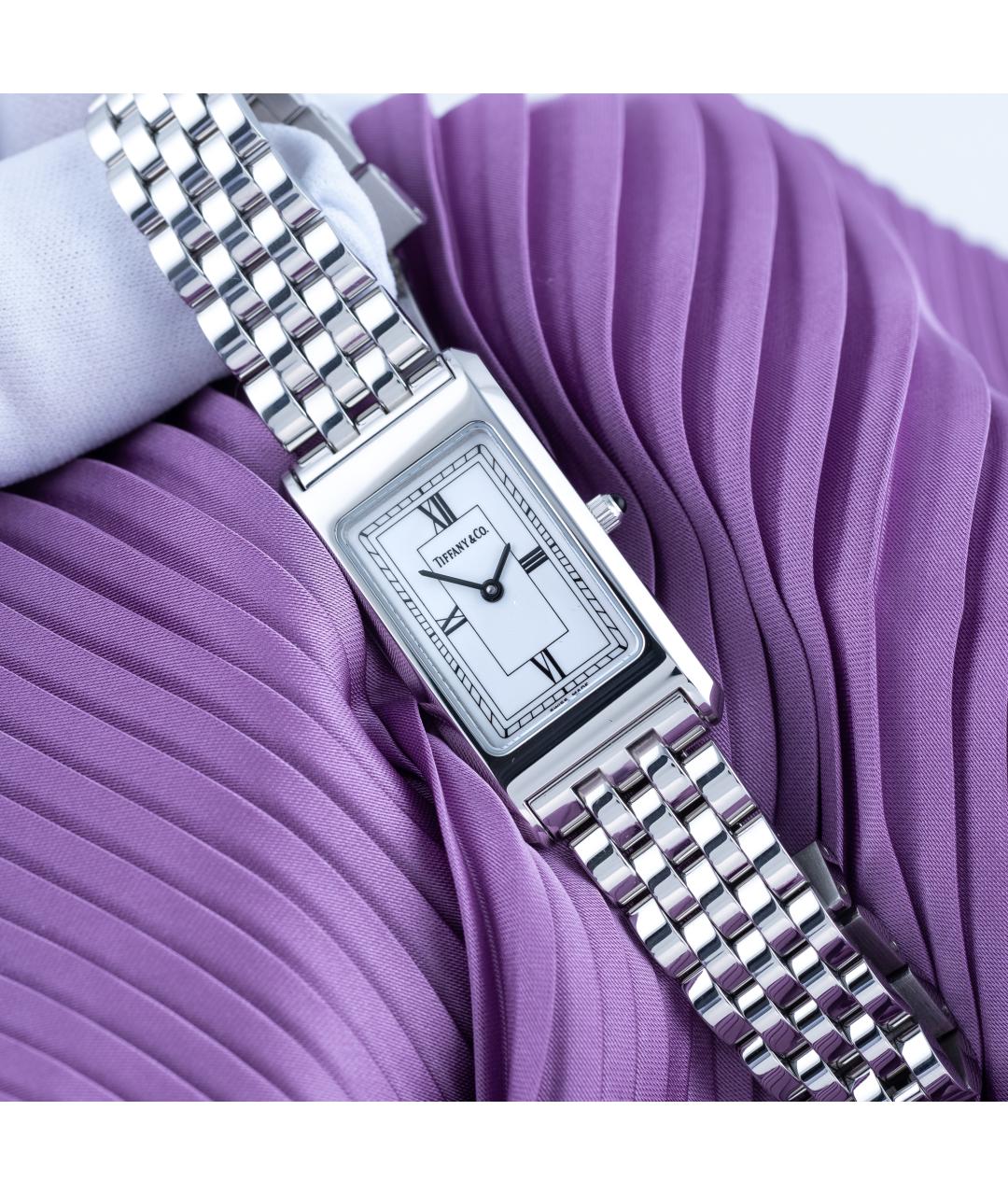 TIFFANY&CO Белые металлические часы, фото 2