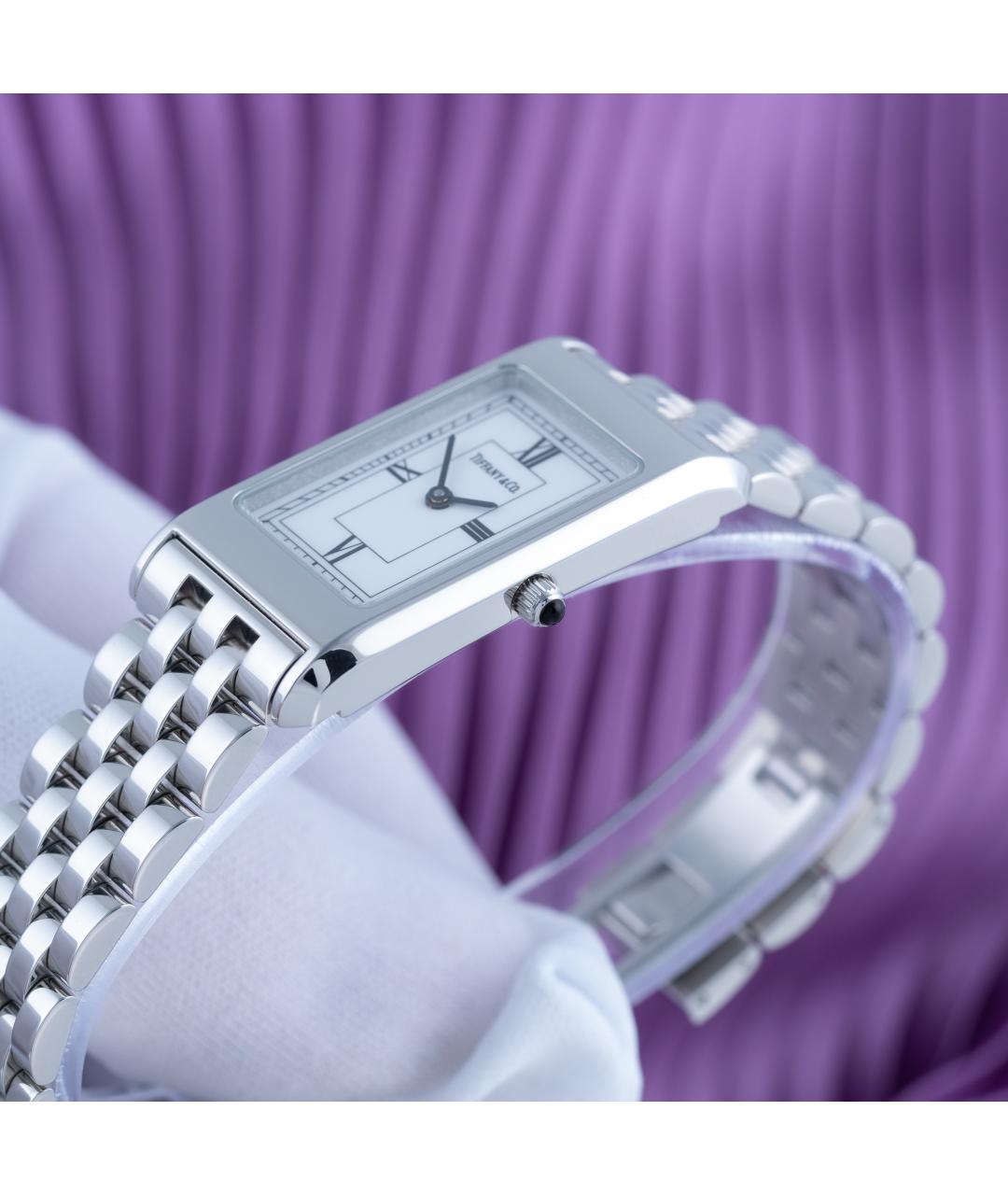TIFFANY&CO Белые металлические часы, фото 3