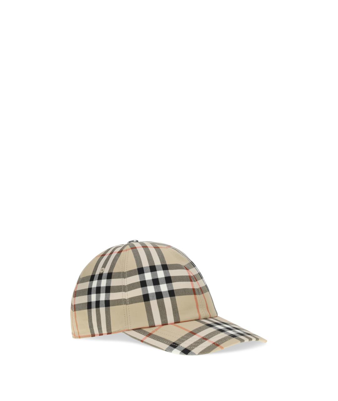 BURBERRY Бежевая хлопковая кепка/бейсболка, фото 2