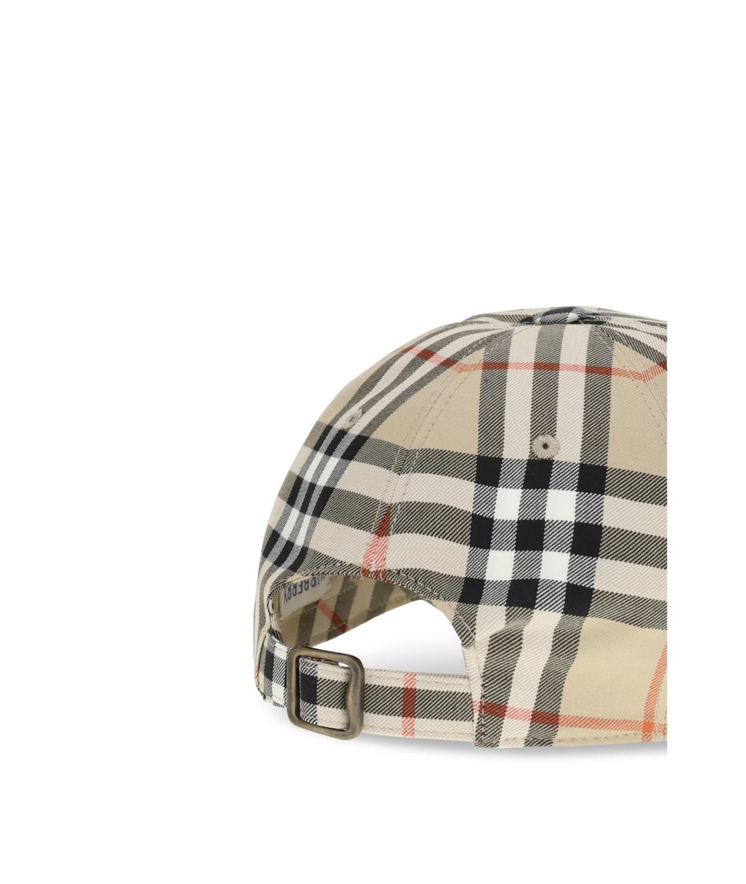 BURBERRY Бежевая хлопковая кепка/бейсболка, фото 3